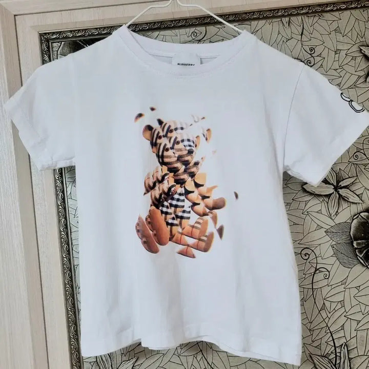 [BUNJANG] Burberry Kids "Bear Print" Short Sleeve T-Shirt (Size 6Y / 120) / 버버리 곰돌이 유아티 6y 120