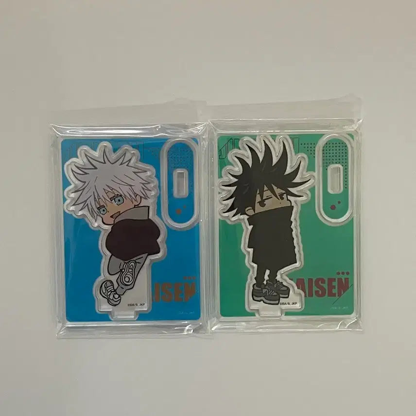 [BUNJANG] Jujutsu Kaisen Seaside SD Acrylic Standee Set - Gojo &amp; Megumi / 주술회전 마파 후기 전시회 해변 SD 아크릴 스탠드 고죠 메구미