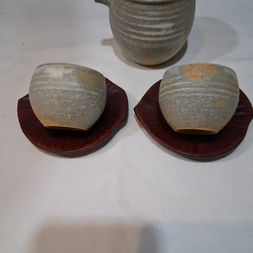[BUNJANG] Handcrafted Celadon Tea Set - Gongdoba and Teacup / 작가작품 공도배와 차잔