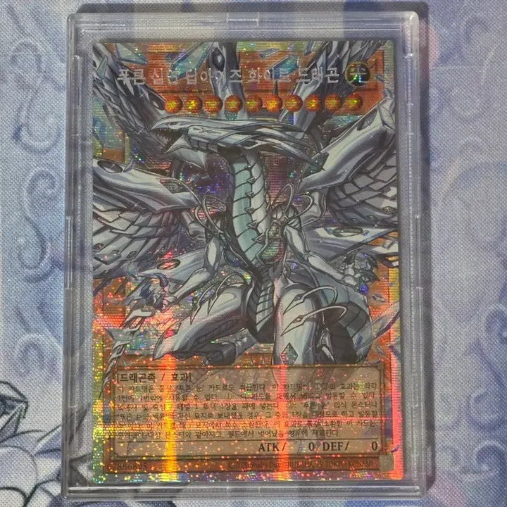 [BUNJANG] Yu-Gi-Oh! Blue-Eyes Abyss Dragon Overframe Prismatic Secret Rare (LOCR-KR002) / 유희왕 - 푸른 심연 딥아이즈 화이트 드래곤 오버프레임 프싴