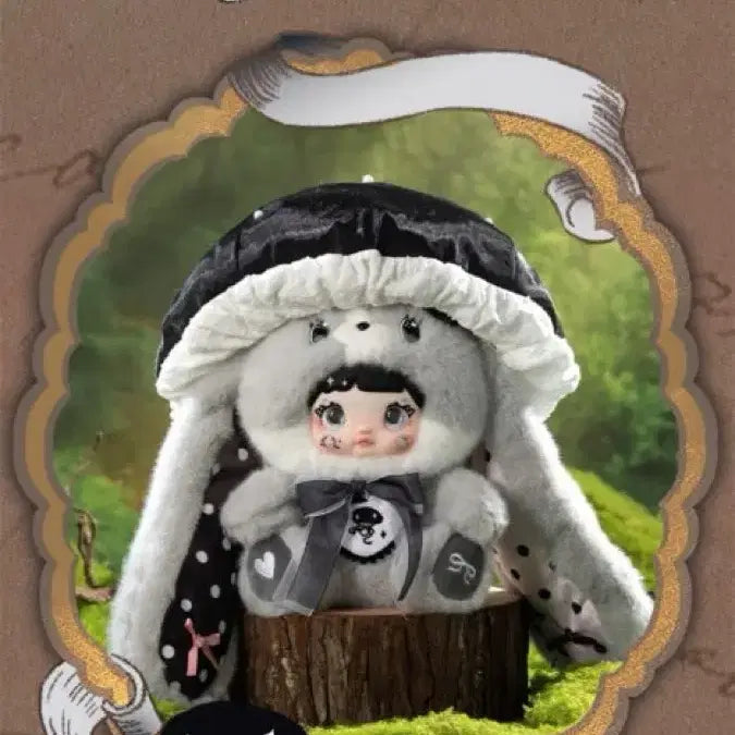 [BUNJANG] Babysleee Nommy Mushroom Black Beanie / 베이비쓰리 노미 버섯 블랙 인형