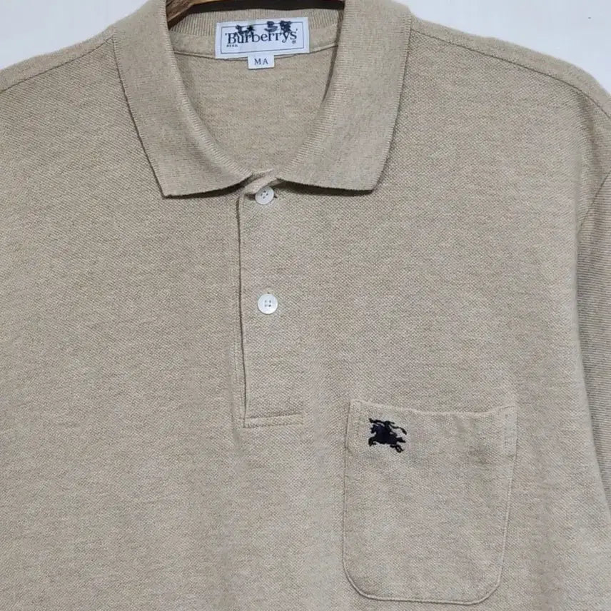 [SOLD OUT] (M) 버버리 반팔 카라티 포켓 로고 PK 폴로 티셔츠 일본판