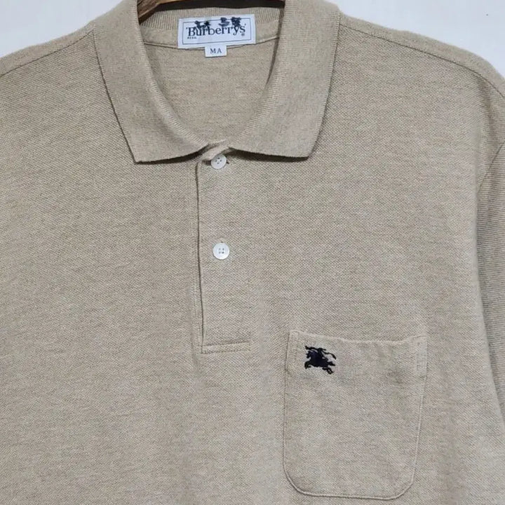[SOLD OUT] (M) 버버리 반팔 카라티 포켓 로고 PK 폴로 티셔츠 일본판