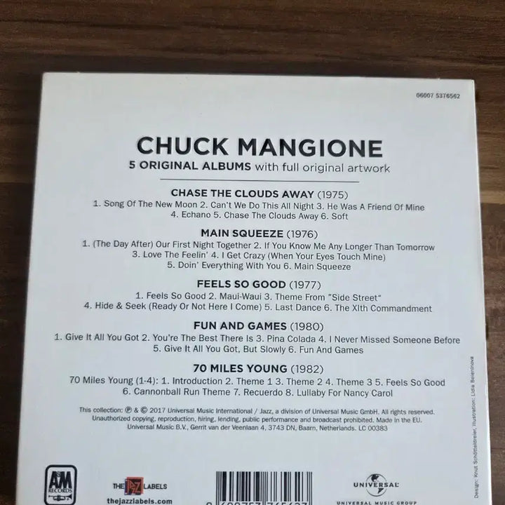 [BUNJANG] Chuck Mansion 5 Original Album CD Box Set / 척 맨지온 5 오리지널 앨범 CD 박스셋