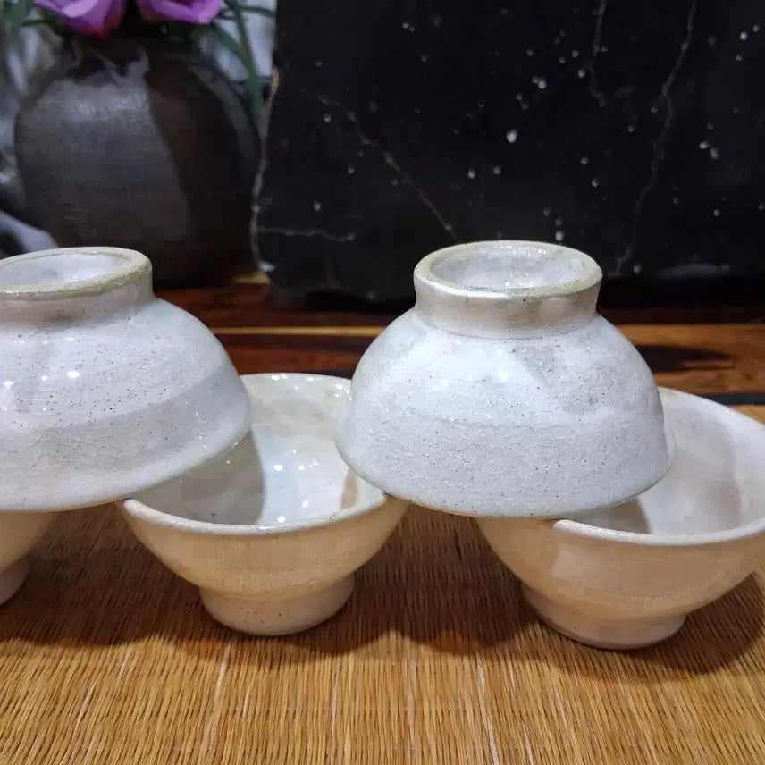 [BUNJANG] Buncheong Tea Cups Set of 5 / 작가작품 분인차잔 40cc 5점 일괄