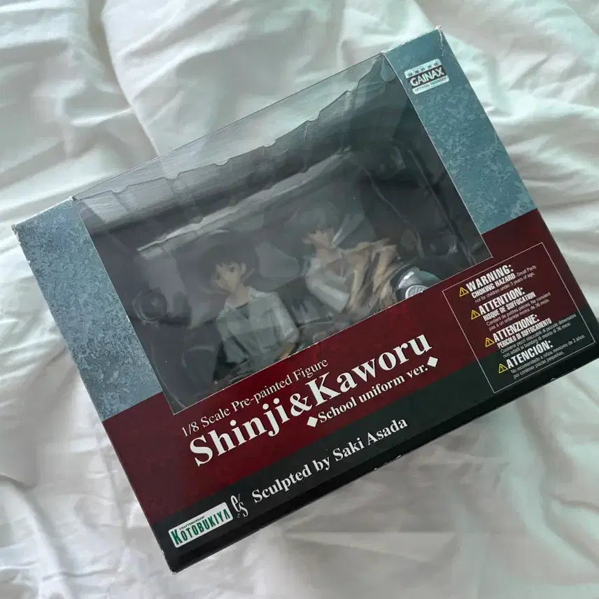 [BUNJANG] Kotobukiya Evangelion Shinji &amp; Kaworu School Uniform Ver. Figure / 에반게리온 신지 카오루 코토부키야 피규어 교복 ver. 판매