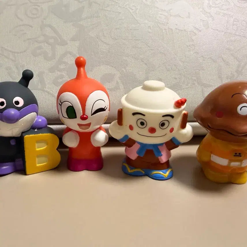 [BUNJANG] Anpanman Finger Puppet Set (Baikinman, Shurinji, Ebi-Tenpura Man, Karepanman) / 호빵맨 손가락인형 일괄(세균맨, 짤랑이, 새우덮밥맨, 카레빵맨)