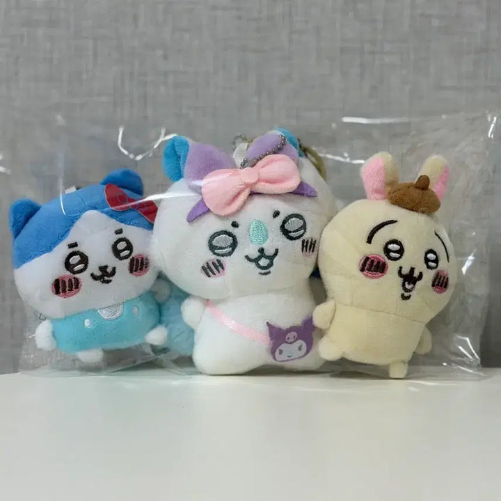 [BUNJANG] Chiikawa 3-Set Plush Toys / 치이카와 인형 3종 세트 정품