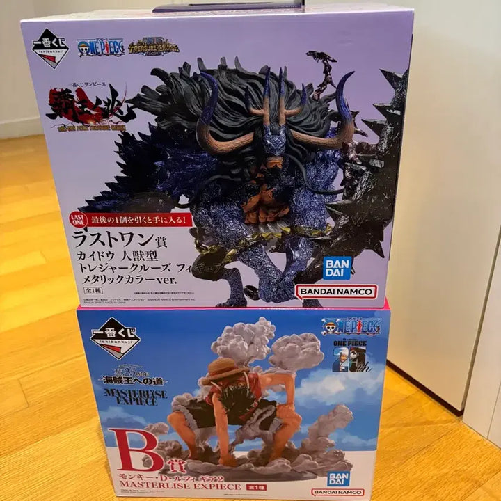 [BUNJANG] One Piece Ichiban Shoji Kaido Metallic Color &amp; Luffy Gear 2 Figure Set (Sealed) / 미개봉 새상품) 원피스 제일복권 카이도우 라스트원 루피 기어2 세트