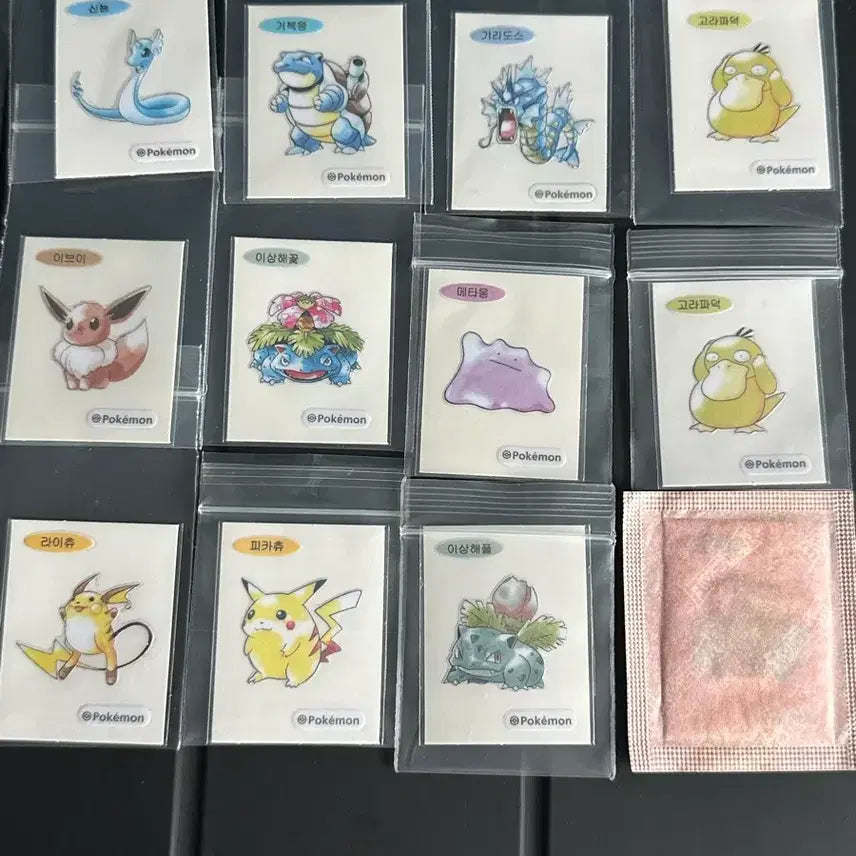 [BUNJANG] First Edition 25 Pokemon Stickers Bundle Set / 초판 띠부씰 25장 일괄판매