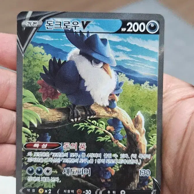 [BUNJANG] Pokemon Card Donkrow SR Special Edition Card / 포켓몬카드 돈크로우 SR 특일카드 팝니다
