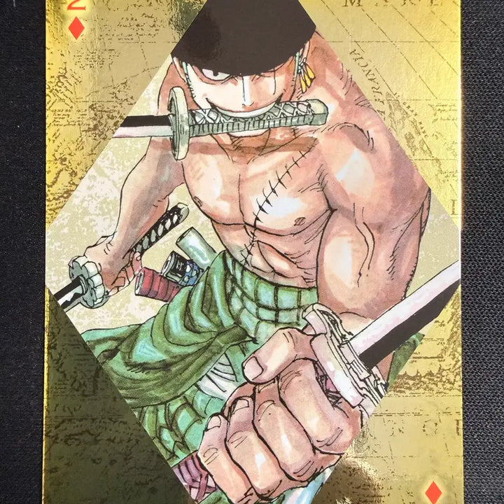 [BUNJANG] One Piece Limited Edition Gold Trump Card [Zoro Da2] / [등급용/최상급] 2024 원피스 한정 황금 트럼프 카드 [조로 다2]