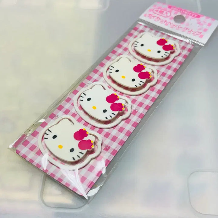 [BUNJANG] Vintage 1999 Tulip Hello Kitty Die-Cut Clip / 99튤립키티 고전키티 다이컷클립