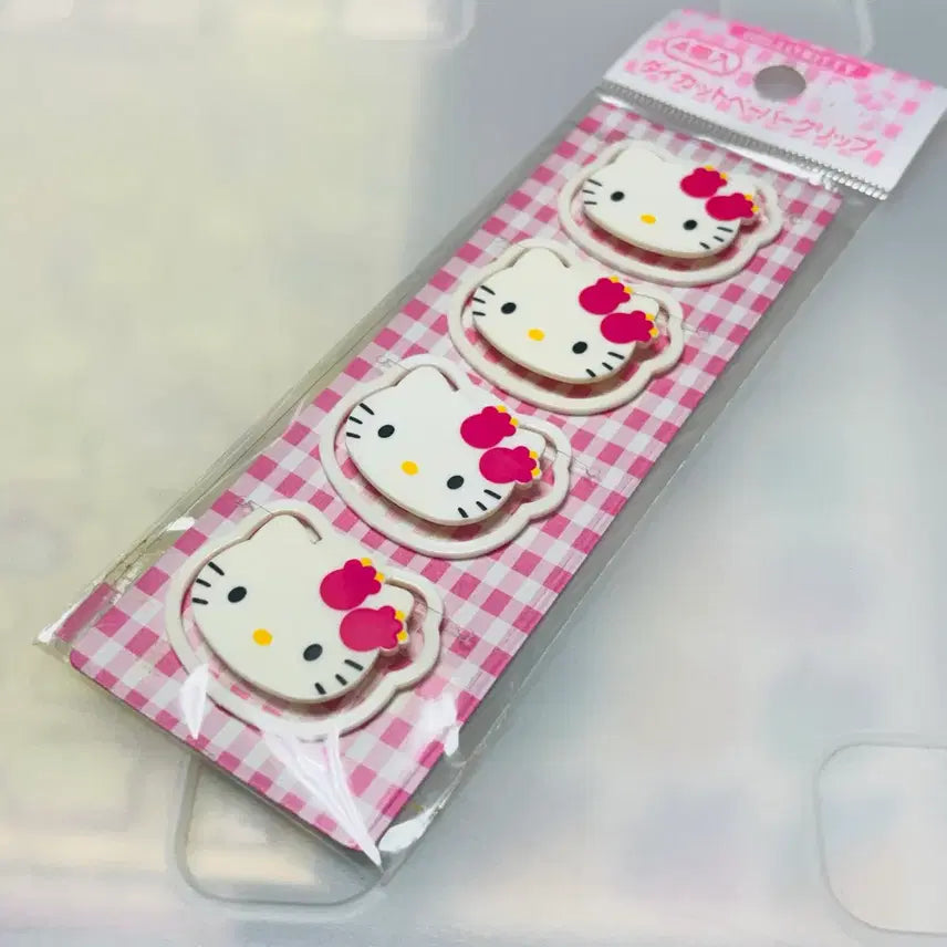 [BUNJANG] Vintage 1999 Tulip Hello Kitty Die-Cut Clip / 99튤립키티 고전키티 다이컷클립