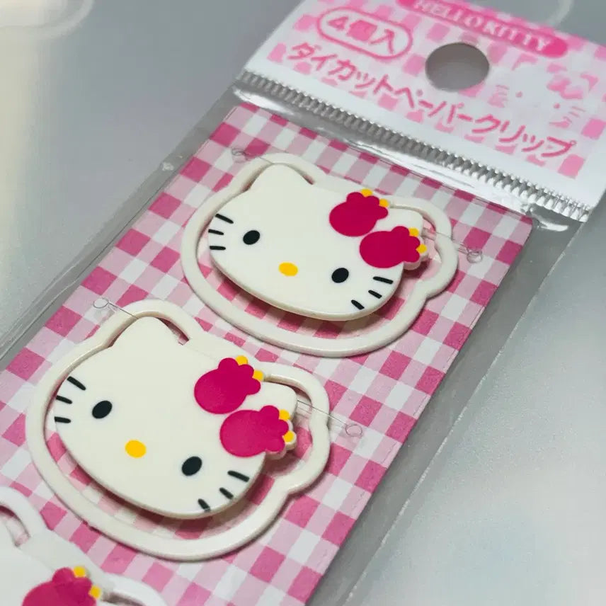 [BUNJANG] Vintage 1999 Tulip Hello Kitty Die-Cut Clip / 99튤립키티 고전키티 다이컷클립