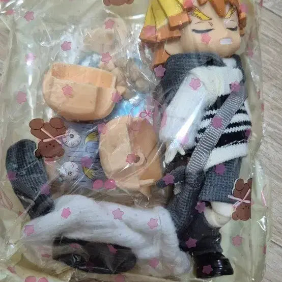 [BUNJANG] Demon Slayer Zenitsu OB11 Figure and Outfit Set / 젠이츠 ob11 인형 귀멸의 칼날 피규어 귀칼 굿즈