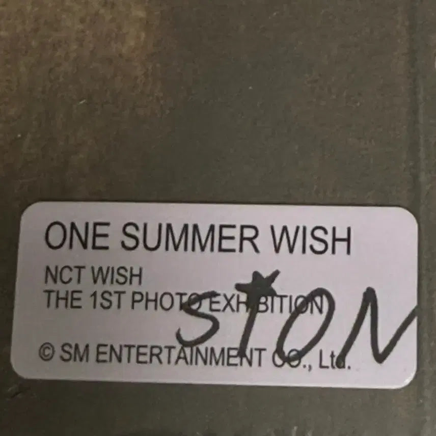 [BUNJANG] NCT WISH Sion ONE SUMMER WISH Photobook (Sealed) / 엔시티 위시 시온 포토북(미개봉)