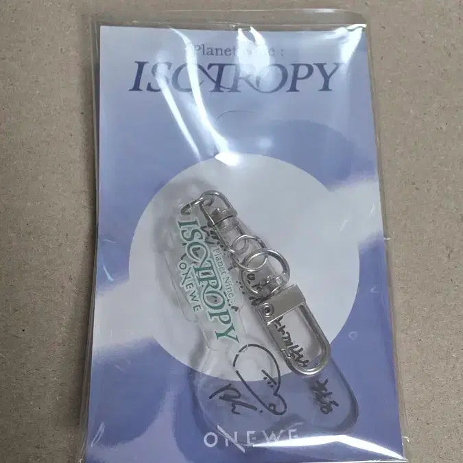 [BUNJANG] ONEWE Harin ISOTROPY Signed Keyring / 원위 ONEWE ISOTROPY 키링 하린 사인 굿즈