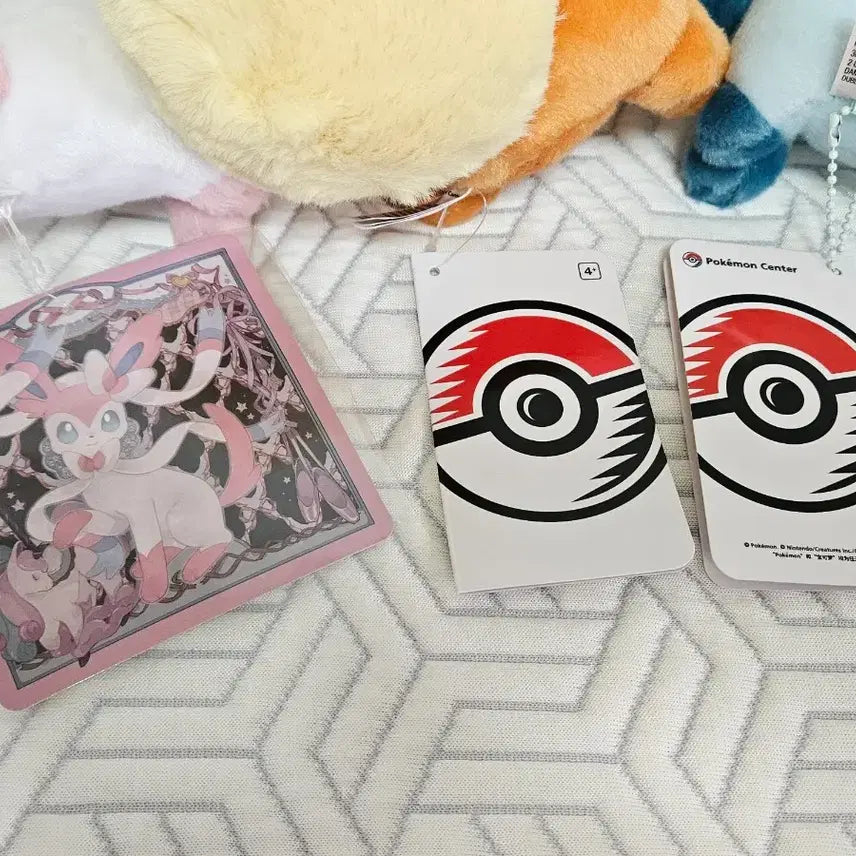 [BUNJANG] High Five Eevee Collection Sylveon, Vaporeon, Glaceon Plush Dolls / 하이파이브 이브이 컬렉션 님피아 부스터 글레이시아 봉제인형