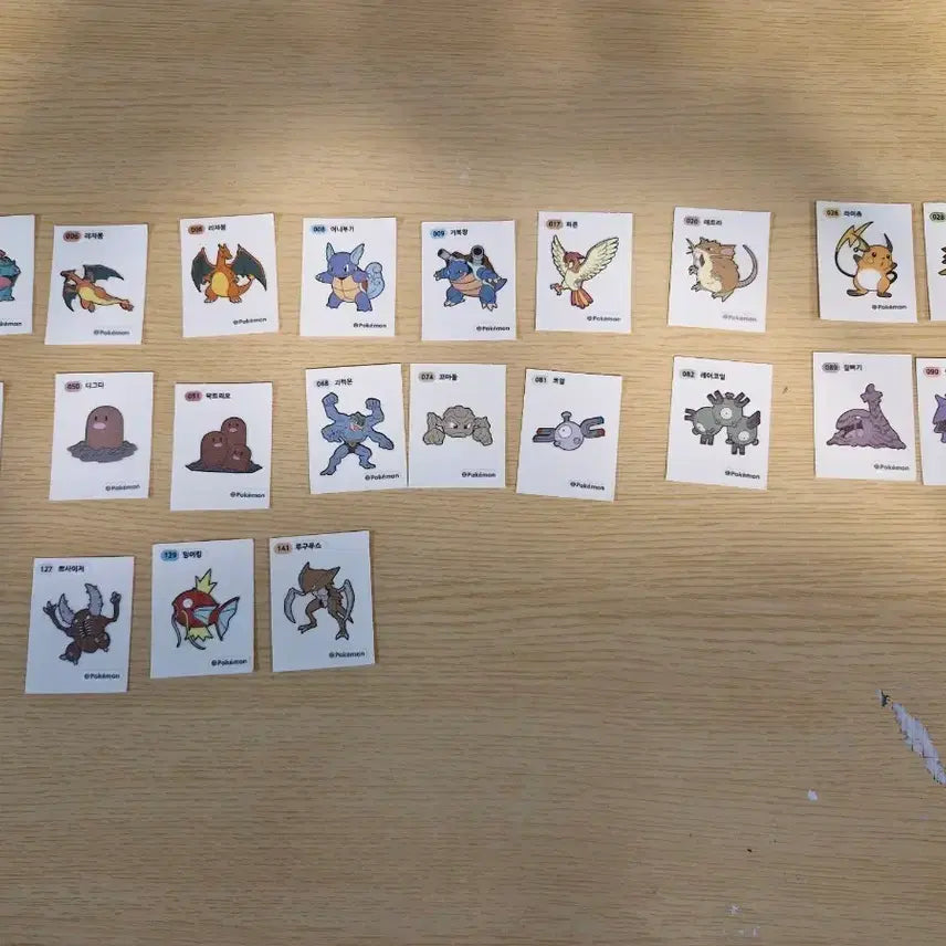 [BUNJANG] Pokemon Stickers Bundle Set (26 pcs) / 포켓몬 띠부실 일괄 26개