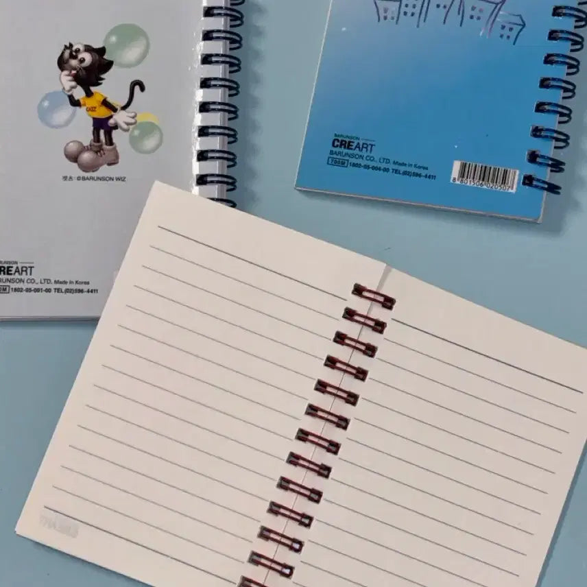 [BUNJANG] Barunson Vintage Cats Chip Chip Star Mini Notebook Set / 고전문구 바른손 캣츠 칩칩스타 미니 수첩 노트