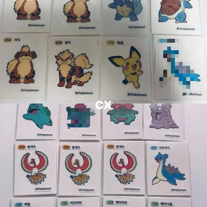 [BUNJANG] Pokemon Stickers / 포켓몬 띠부씰 3자리