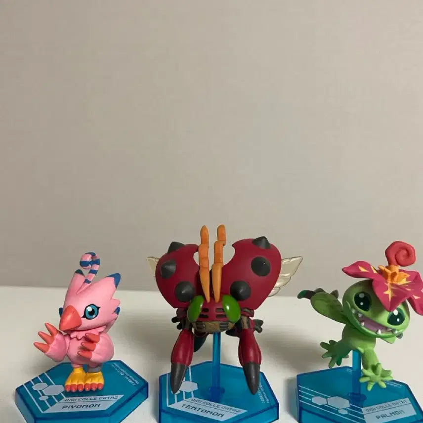 [BUNJANG] Digimon Digicolle Piyomon Tentomon Palmon Figures Bundle Set / 디지몬 디지코레 피요몬 텐타몬 팔몬