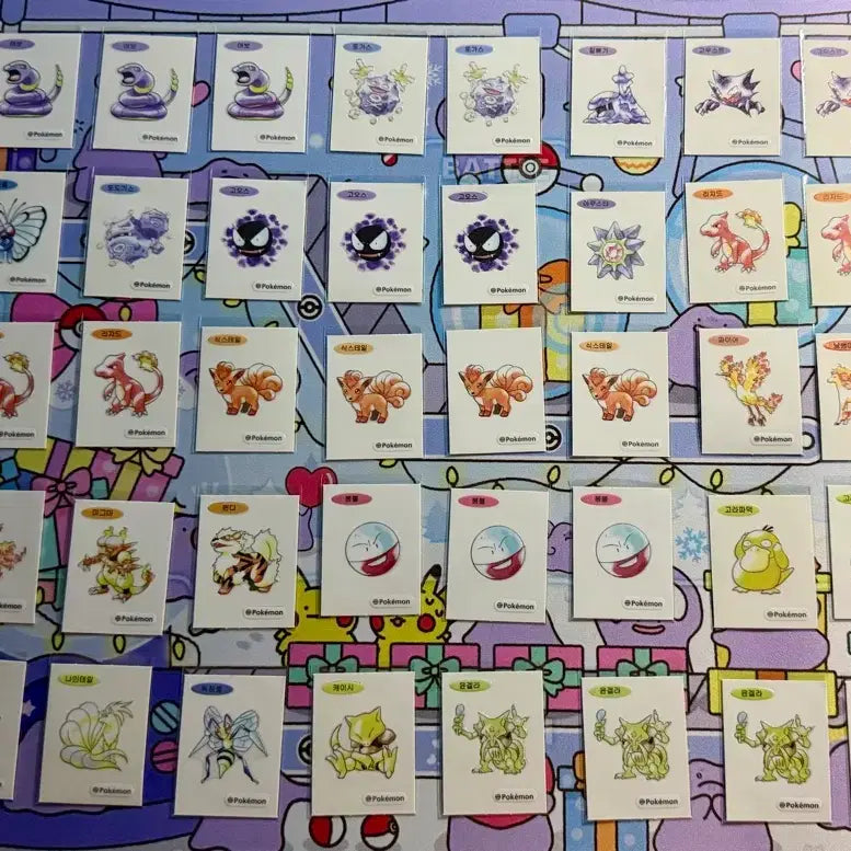 [BUNJANG] Pokemon Stickers Bundle Set (97 pcs) / 포켓몬 띠부씰 130장 일괄 판매