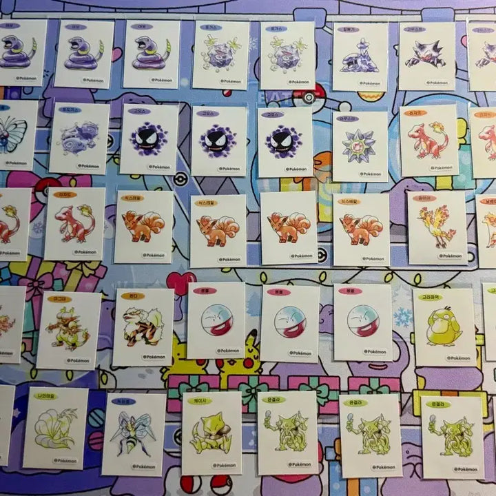 [BUNJANG] Pokemon Stickers Bundle Set (97 pcs) / 포켓몬 띠부씰 130장 일괄 판매