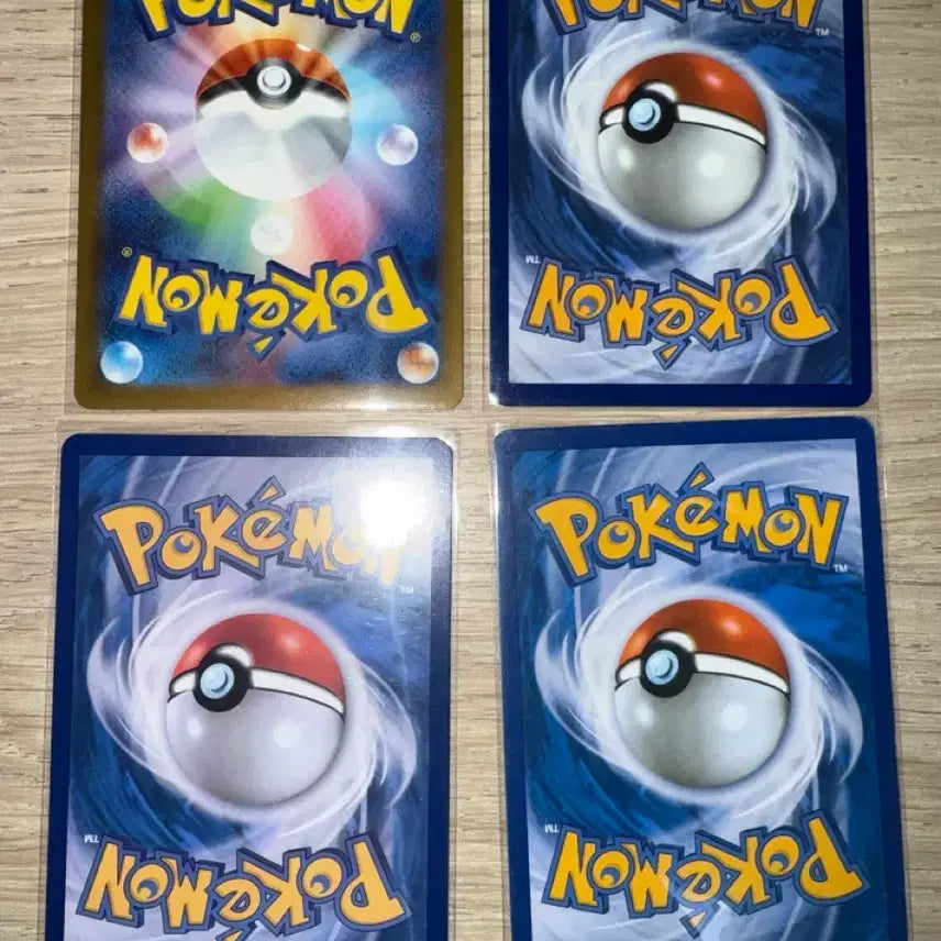 [BUNJANG] Pokemon Card Snorlax 4-Card Bundle Set (North America, Japan, Korea) / 포켓몬 카드 잠만보 4장 일괄 세트(북미,일,한판 고대)