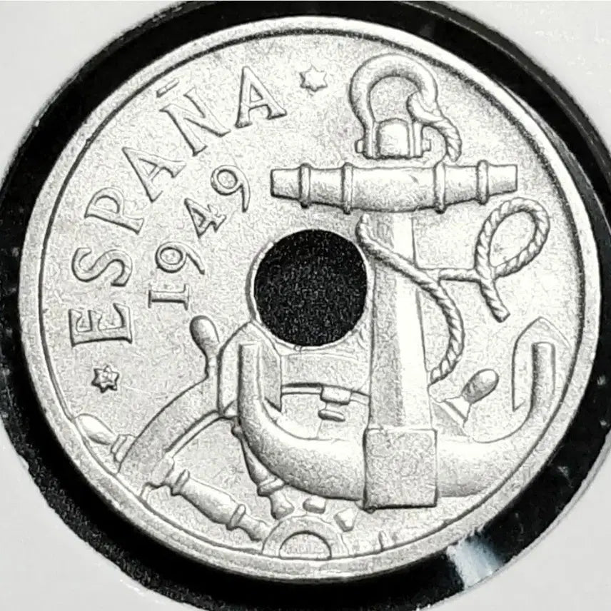 [BUNJANG] Spain 1949 50 Centimos Unused Coin / 에스파냐 미사용 1949년 50센티모스.외국주화 주화 화폐 동전