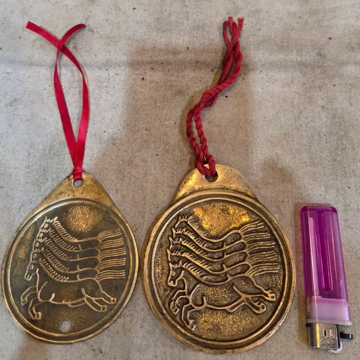 [BUNJANG] Brass Horse Tablet Set (2 pieces) / 동 마패 / 오마패 2점