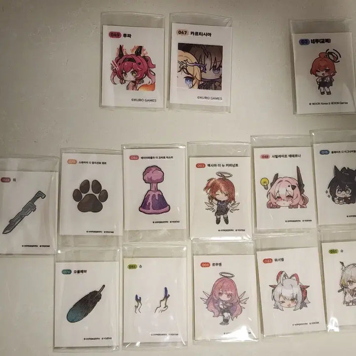 [BUNJANG] Various Game Titles Sticker Set / 명일방주, 명조, 블루아카이브, 에픽세븐 띠부씰 판매