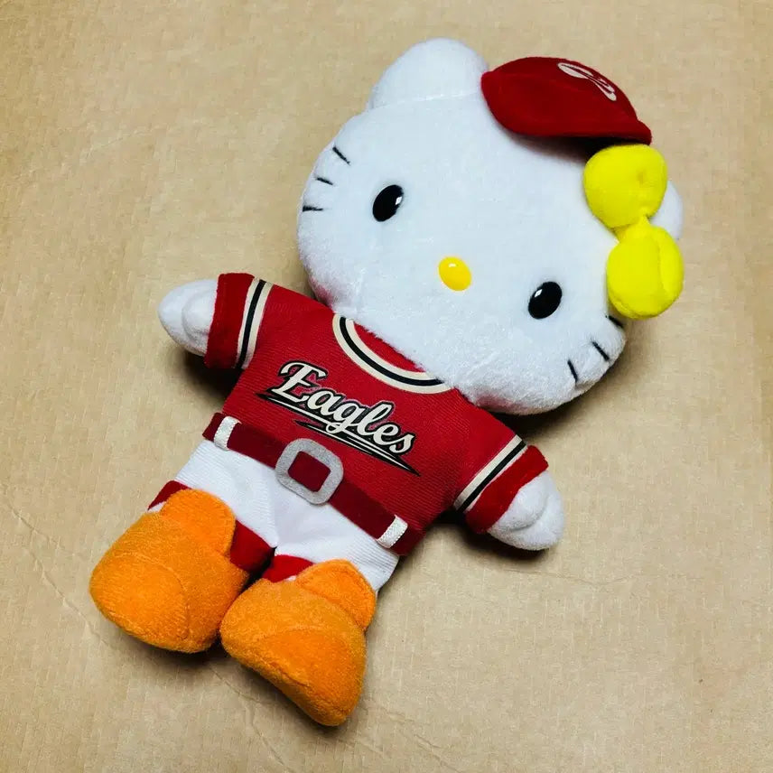 [BUNJANG] Hanwha Eagles Baseball Kitty Doll (Vintage) / 한화이글즈 야구키티인형
