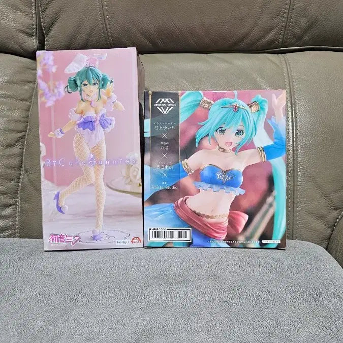 [BUNJANG] Hatsune Miku BiCute Bunnies Figure Lavender Ver. &amp; AMP Princess Arabian Ver. / 하츠네 미쿠 BiCute Bunnies 피규어 라벤더ver / AMP P