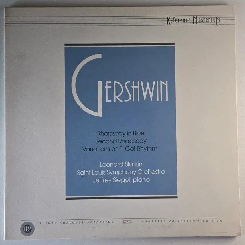 [BUNJANG] Leonard Slatkin Gershwin Rhapsody in Blue Reference Recordings Numbered Collector&