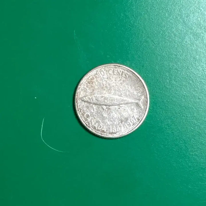 [BUNJANG] Canada 10 Cents 1967 Centennial Silver Coin / 캐나다 10센트 1967년 100기념 은화