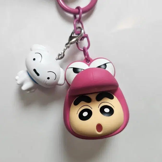 [BUNJANG] Crayon Shin-chan &amp; Shiro (White Dog) Keychain Set / 키링세트) 짱구 + 흰둥이 / 2개 일괄 팝니다