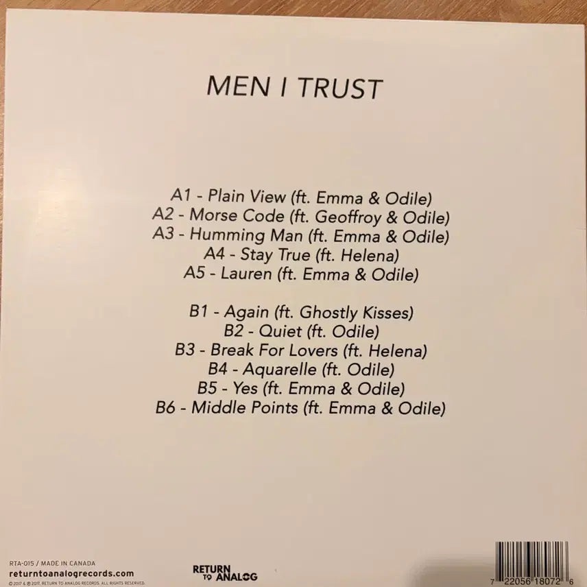 [BUNJANG] Men I Trust Oncle Jazz LP / Oncle Jazz / Men i trust LP