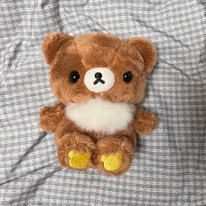 [BUNJANG] San-X Rilakkuma Chai-iro Little Bear Mascot Plush / 산엑스 리락쿠마 차이로이코구마 마스코트 인형 누이 앉은