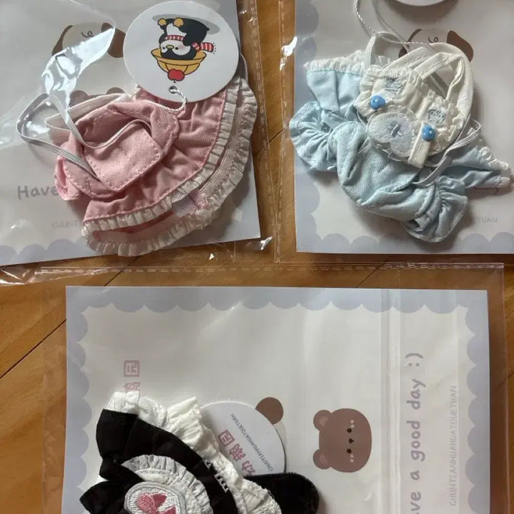 [BUNJANG] 10cm Nyan Nyan Nurse &amp; Meong Meong Maid Costume Bundle Set / 10cm 냥냥간호사 멍멍메이드 일괄