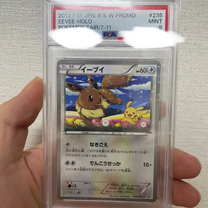 [BUNJANG] Eevee &amp; Pikachu Promo "Pokémon Fair 2013" PSA 9 Mint / [PSA9]세븐일레븐 이브이&amp;피카츄 프로모