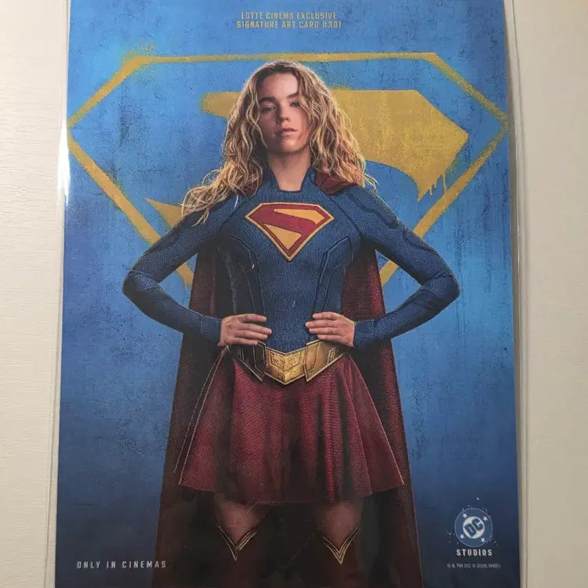 [BUNJANG] Lotte Cinema Supergirl Signature Art Card / 롯데시네마 슈퍼걸 시그니처 아트카드