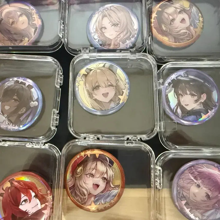 [BUNJANG] Nikke Tokyo Pop-Up Limited 9-Piece Can Badge Set with Case / 니케 도쿄팝업 캔뱃지9종 케이스 포함 일괄