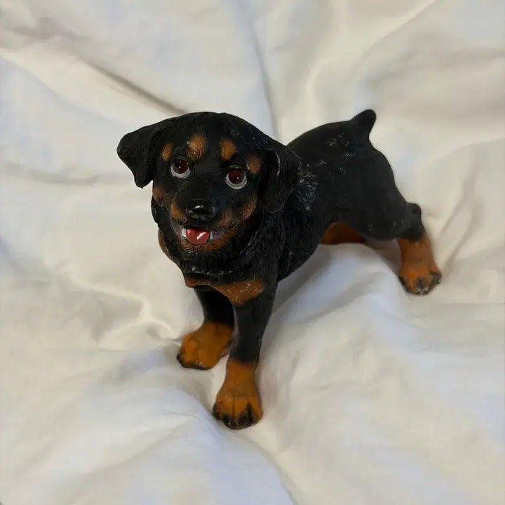 [BUNJANG] Rottweiler Dog Figurine / 로트와일러 강아지 피규어