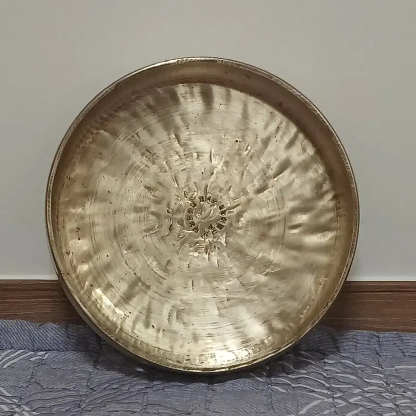 [BUNJANG] Bangjajing Celadon Metal Gong (Hand-Forged) - Lee Yong-gu&