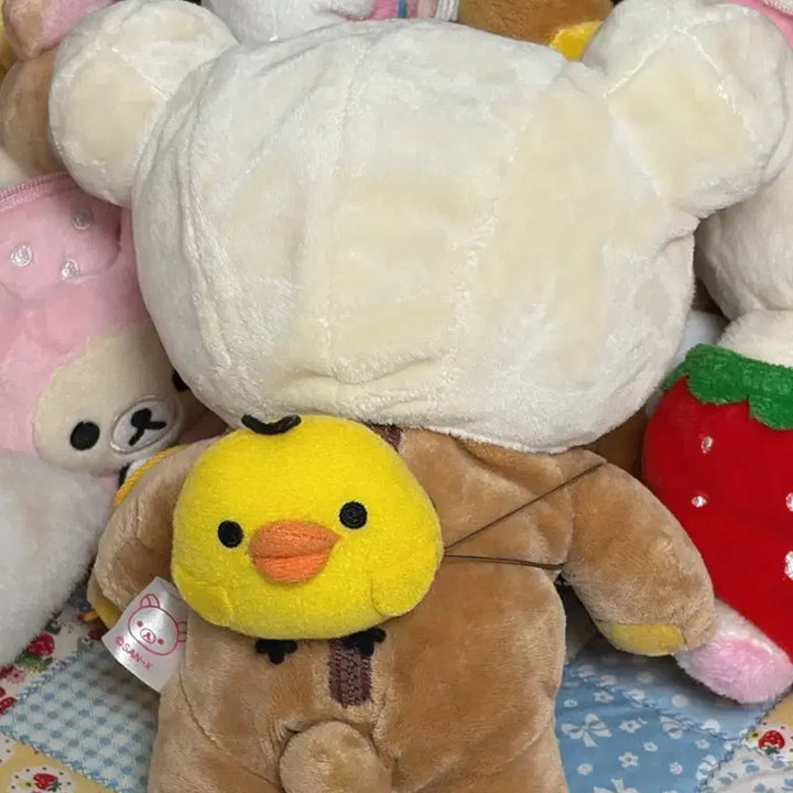 [BUNJANG] Rilakkuma Korilakkuma Costume Doll with Hat and Key Backpack / 리락쿠마 코리락쿠마 코스튬 인형