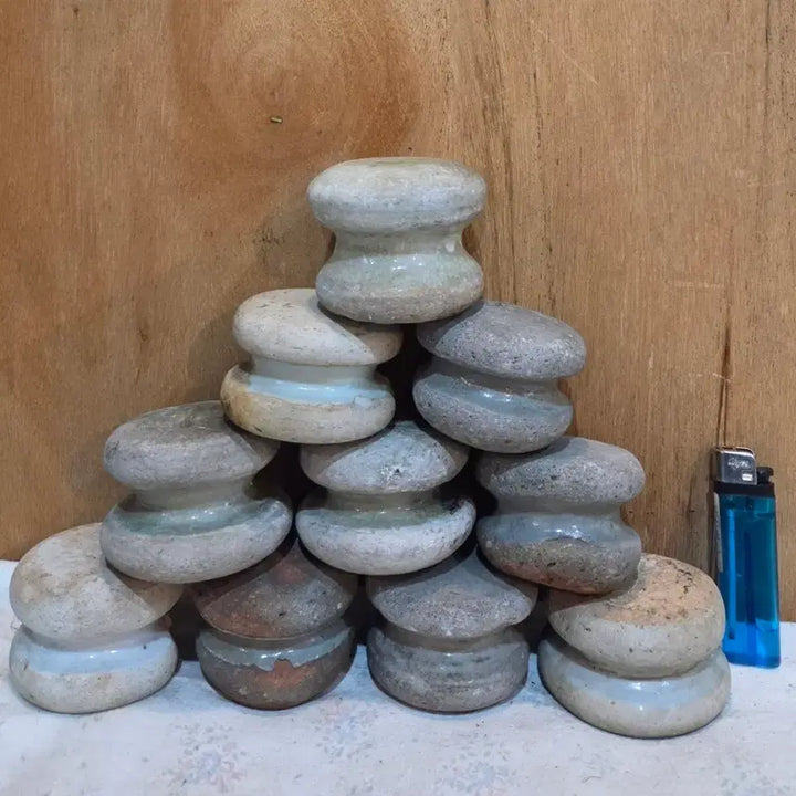 [BUNJANG] Vintage Ceramic Pot Hanger Set (10 pieces) / 오랜세월의 도자기 고드래 10점