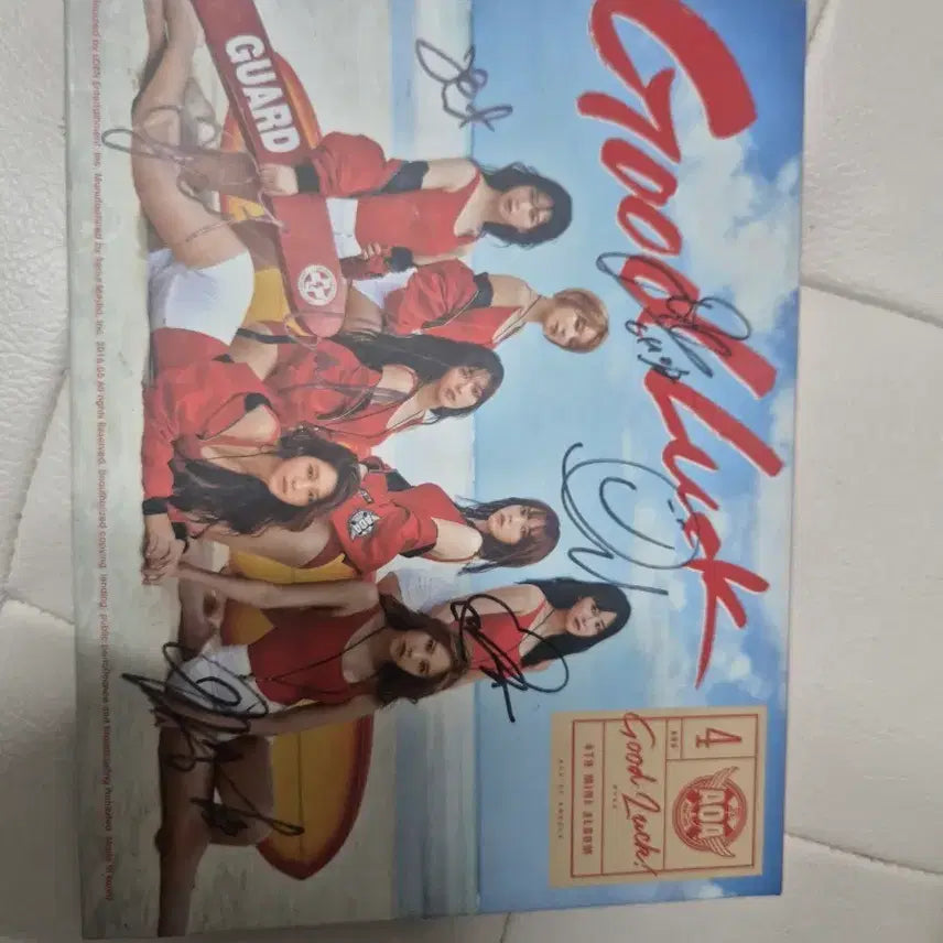 [BUNJANG] AOA 4th Mini Album 'Good Luck' Signed Album / AOA 굿럭 4집 미니앨범 싸인반