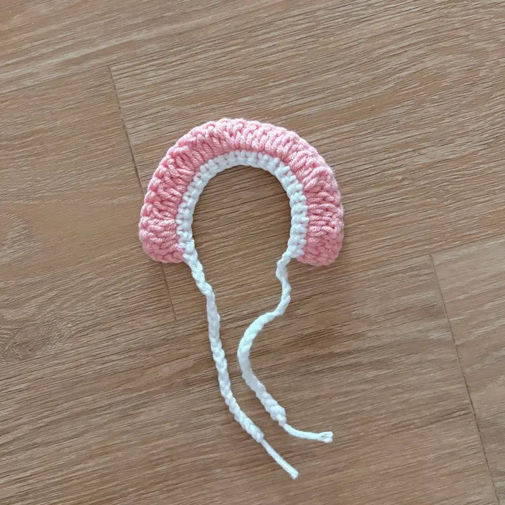 [BUNJANG] Prop Factory 10cm Doll Cape (Pink) / [10cm인형옷]소품공장 인형 케이프 인형 망토 인형옷 누이옷 뜨개인형옷